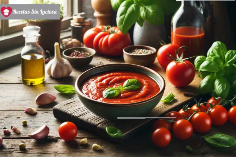 Receta Salsa tomate casera sin lactosa