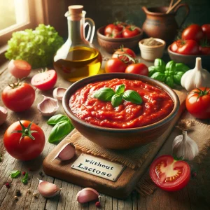 Receta sin lactosa Salsa de tomate casera