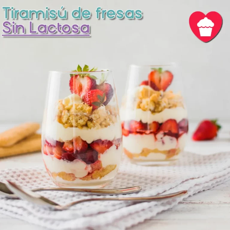 Tiramisú de Fresa Sin Lactosa